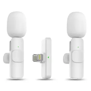 MAYBESTA Wireless Lavalier Lapel Microphone for iPhone 15 Series/Android/Computer - Bluetooth Mini Phone Microphones for Video Recording - 2 Clip on Mics with USB C Interface for Tiktok YouTube Vlog