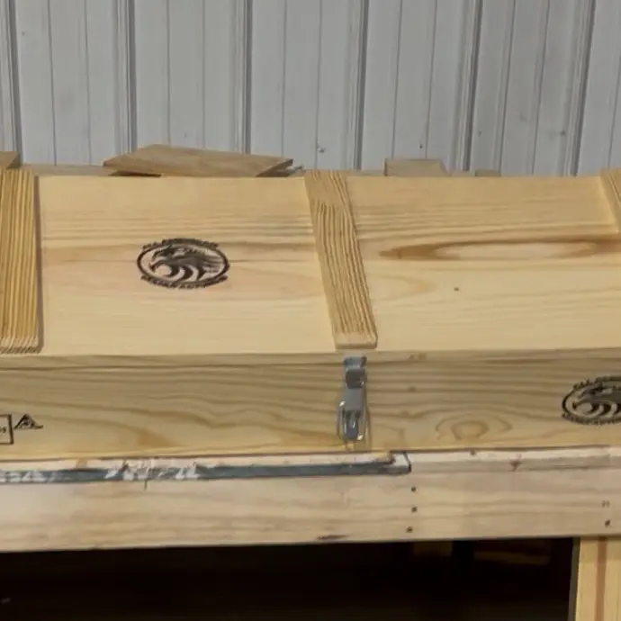 New Rugged mil-spec 105mm Crate. Can be customized. Can be used to store pews, pews, toys, etc.