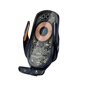 66W Super Fast Wireless Car Charger Phone Holder 1 Piece,Automatic Clamping Phone Holder,360 Degree Rotation,Universal Car Phone Mount,Suitable for iPhone 15/14 Pro Max,Suitable for Samsung Galaxy S24/S23 and Other Smartphones for Charging Mobile Devices