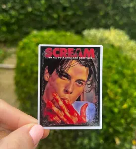 Scream Sticker Billy Loomis Horror Sticker Anime Vinyl Sticker Waterproof Sticker for Laptop, book, bottle