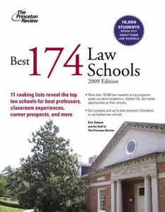 USED-Best 174 Law Schools, 2009 Edition (Graduate School Admissions Guides) by Princeton Review (Paperback)