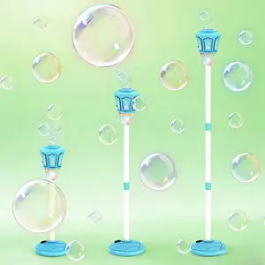 New Automatic Road Lamp Bubble Machine with Lights & Music, Outdoor Garden Bubble Toy, Perfect for Party, Wedding, Holiday Celebration