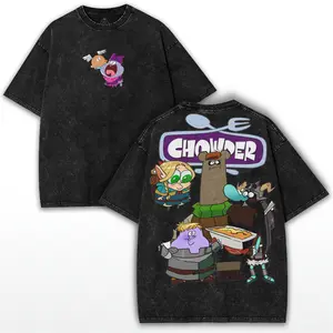 Classic Chowder Graphic Tee - Unisex Streetwear T-Shirt Featuring the Beloved Cartoon Character, Soft Cotton Blend for Everyday Comfort and Style