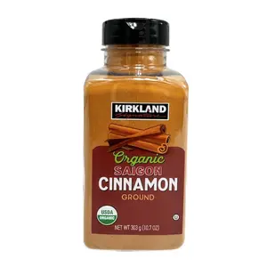 Kirkland Signature Organic Ground Saigon Cinnamon, 10.7 oz bottle - Spice for Flavor
