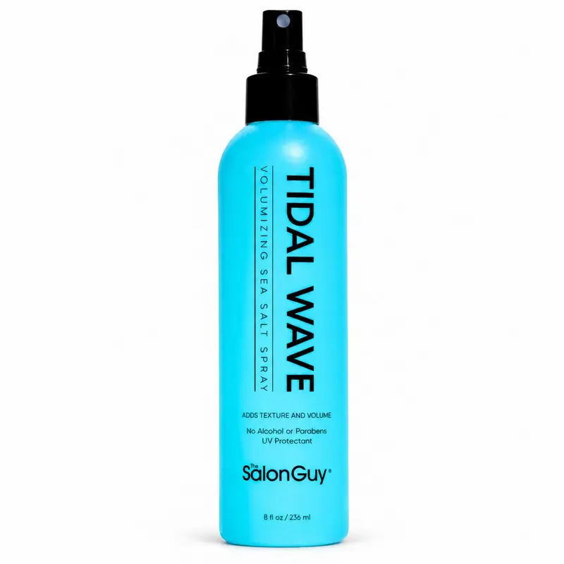 THESALONGUY Tidal Wave Sea Salt Spray for Hair – Volumizing & Texturizing Beach Wave Spray for Men & Women | Matte Finish, Light Hold, Alcohol-Free | All Hair Types | 8 oz
