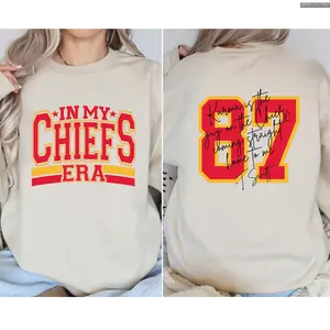 In My Chiefs Era Sweater, Boyfriend 87 Sweatshirt, Game Day Sweatshirt, American Football SweatShirt, Football Girlfriend, Travis Sweater Future is Bright