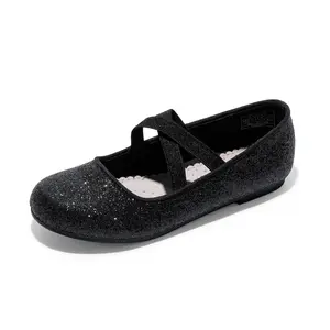 DREAM PAIRS KIDS Girl's Elastic Strap Rhinestone Ballerina Flats DREAM PAIRS KIDS Girl's Elastic Strap Rhinestone Ballerina Flats