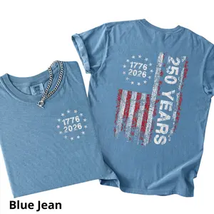 Comfort Colors Retro Usa 250 T-Shirt, Independence Day Shirt, 250th Anniversary Shirt Usa Flag Tee, 4th of July Shirt Patriotic Gift