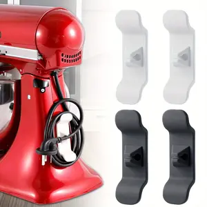 4 Pack Appliance Cord Organizer for Kitchen Appliances, Adhesive Cable Holder for Air Fryer, Coffee Maker, Blender Cord Wrap