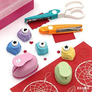 Labor-saving Embossing Tool Hole Puncher Children's Handicraft Kindergarten Full Punching Machine Printing Machine Round Heart Mold