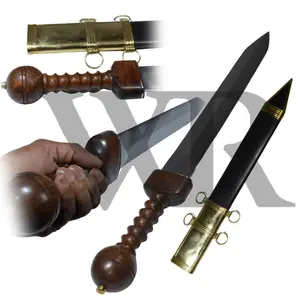 Pompeii Gladius Decorative Replica | Handcrafted Display Sword with Wood Grip & Scabbard