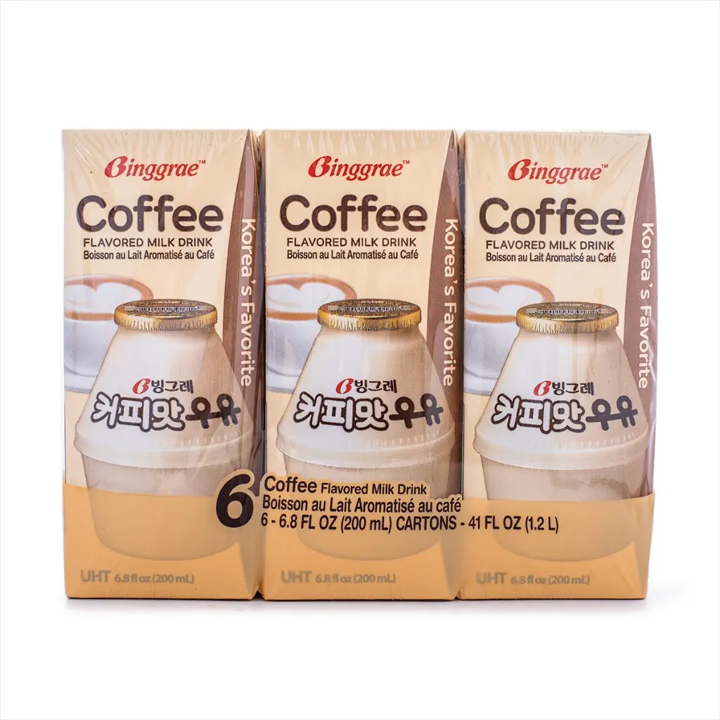 Binggrae Coffee Flavored Milk Drink 200mlx6 Binggrae Coffee Flavored Milk Drink 200mlx6