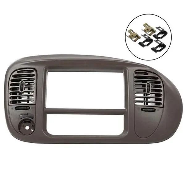 Fit For 97-03 Ford F150 Expedition Radio Climate Trim Bezel Dash Panel Brown