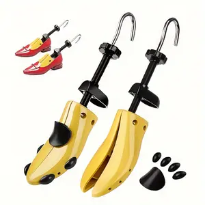 1 Pair Adjustable Shoe Stretcher for Men and Women, Double Two-Way Shoe Stretcher Extender, for Width and Length, 3.5-13.5 American Men's Size, 5-9 American Women's Size, with 8 One Bunion Plug, comfortable Feet Footwear Bedroom