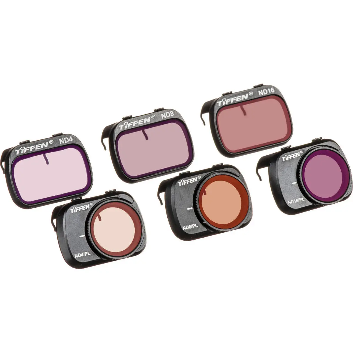 Tiffen 6-Filter ND & ND/Polarizer Kit, Lightweight Drone Camera Accessories with Clip for DJI Mavic Mini