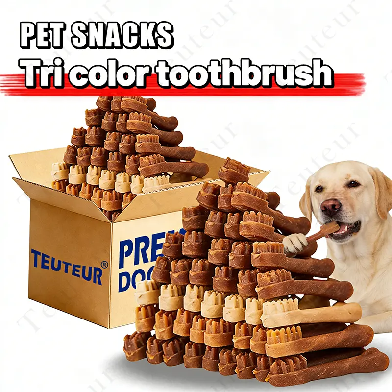 Dog Chew Bones for Small Medium Large Dogs Durable Teething Toys Puppy Chews for Training Rewards Teddy Poodle Bichon Chihuahua Corgi Golden Retriever Long Lasting Pet Snacks Beef Chicken Milk Flavor Tough Chew Sticks