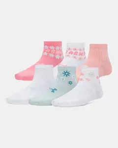 Under Armour Essential Kids' 6-Pack Quarter Socks