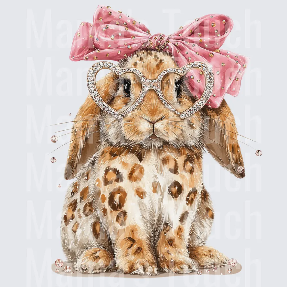 Easter Bunny Coquette leopard bunny