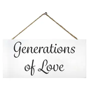 JennyGems Generations of Love Wooden Sign, Wedding Memorial Table, Wedding Decor, Family Reunion, Family Photos Wall Display, White