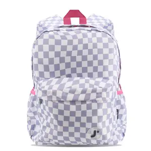 JWorld Oz 18" School Backpack - Lavender Checkers