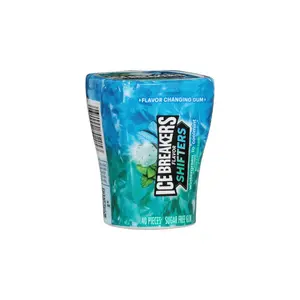 3x Ice Breakers Cubes Shifters Wintergreen Cool Mint Chewy Candy - Refreshing Sweet Snack 40ct