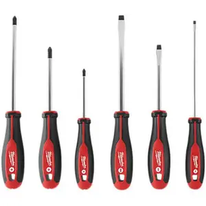 Milwaukee Tool Screwdriver Set, 6 Pc, Phillips & Slotted 48-22-2706