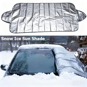 Foldable Car Windshield Cover, Car Sunshade Windshield Outside, All-Weather Protection Against Snow, Sun & Rain, Quick Install & Removal, Essential Auto Accessory