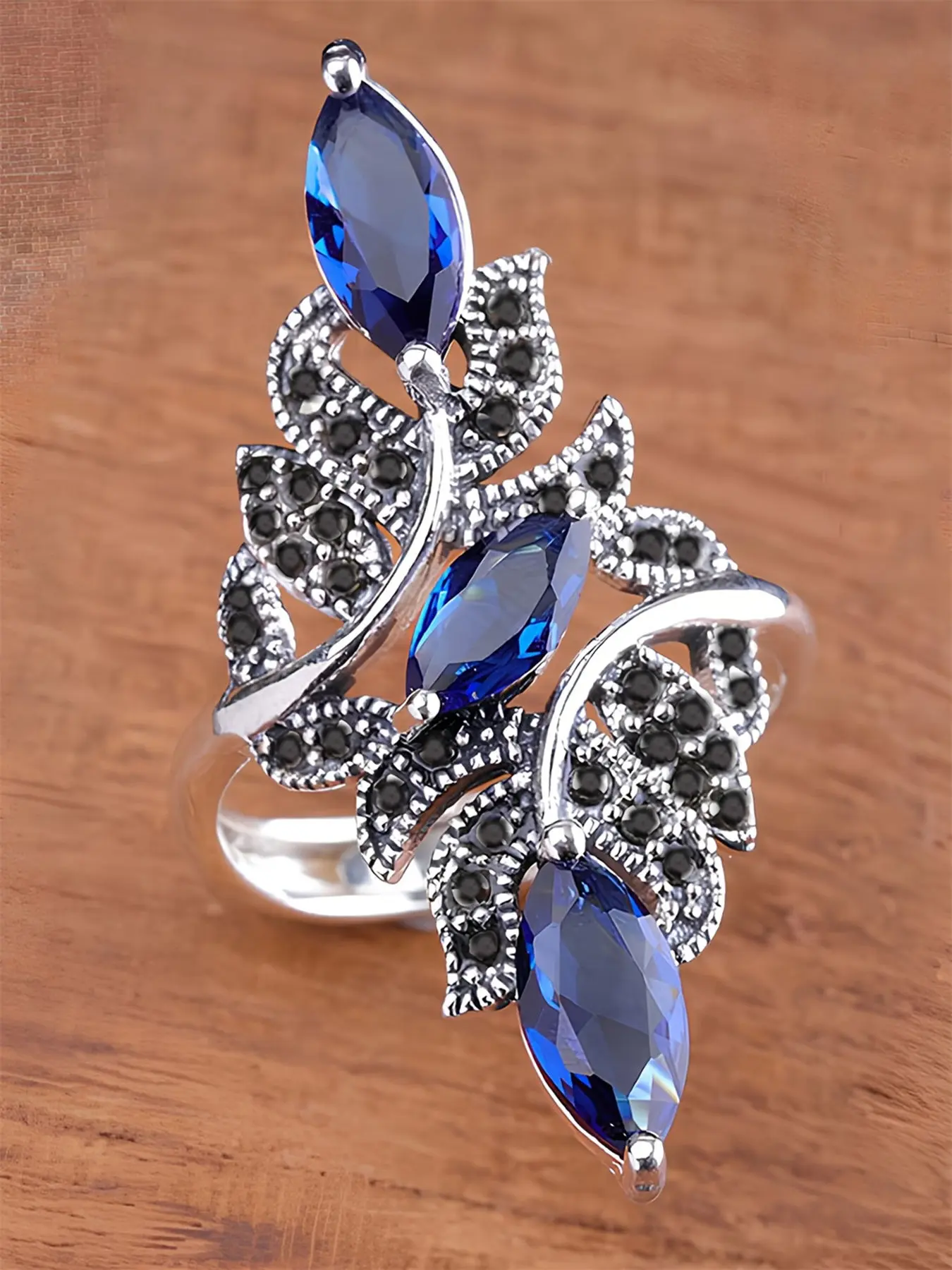 1 PC Elegant Cubic Zirconia Ring For Women For Wedding Engagement Anniversary Party Jewelry Valentine's Day Gift Marquise Wedding Bands