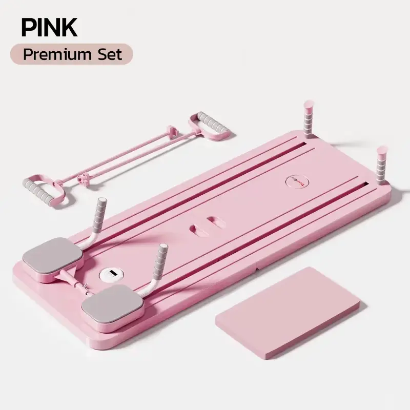 Pilates Board,Multi-functional AbExercise Board,FoldableHome Pilates Reformerwith Knee Mat,Timer andResistance Bands,AbsWorkout Equipment forAbdominal & Core StrengthTraining #TikTokShopBlackFriday Portable Reformer with Timer ski simulator