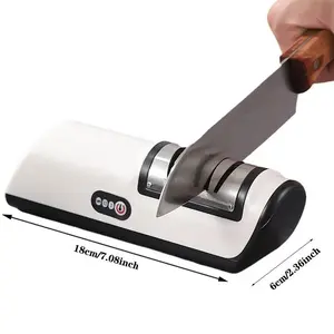 Electric Knife Sharpener, Household Knife Sharpener for Kitchen, Kitchen Gadgets, Home Essentials Kitchen Accessories, Kitchen Supplies, Kitchen Items, Sharpening Tool