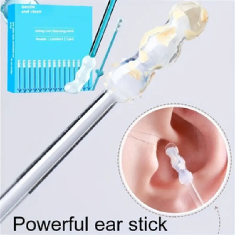 New Ear Cleaning Tool, Strong Adhesive Ear Stick, Safe Ear Spoon, Disposable Ear Cleaner, Earwax Remover, Cotton Swab Rod, No Damage to Ears, Earwax Removal Tool, Ear Care Tool