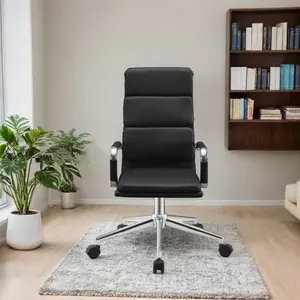 Ergonomic Triple Padded Office Chair, Height Adjustable, Swivel Rolling Task Chair by Furniture of America
