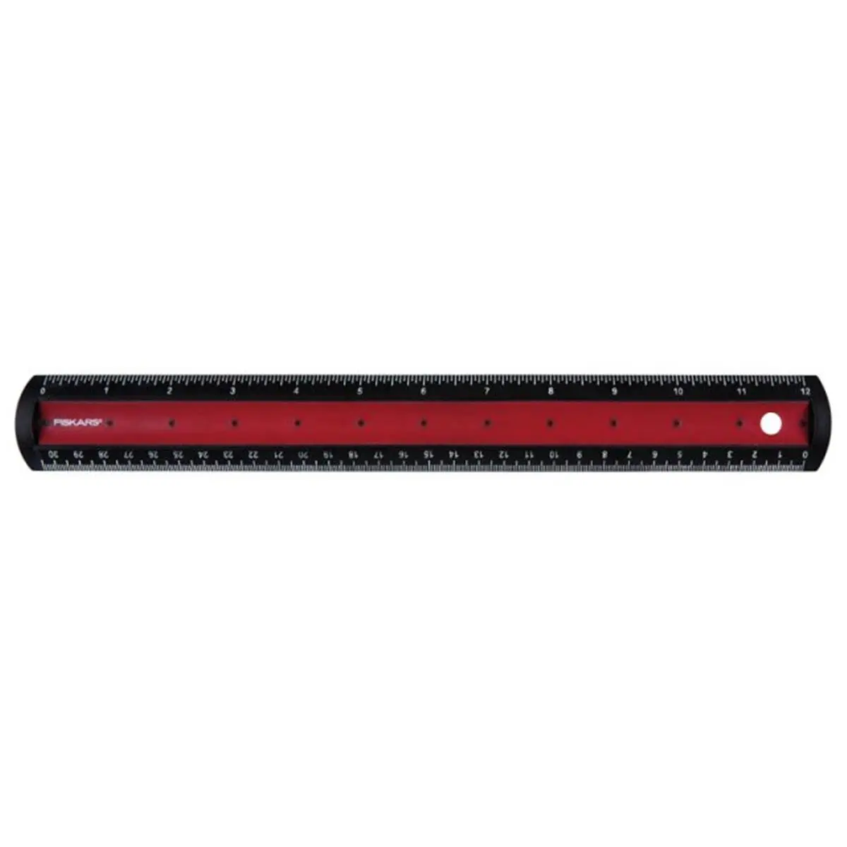 Fiskars Soft Grip Ruler - 12 in, Measures Length, Office Measuring Supply, Pack of 6