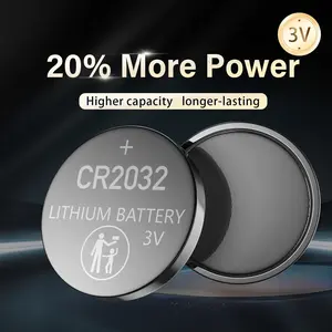 6-Pack CR2032 Lithium Coin Cell Battery, 3 Volt, Long Lasting Power, Mercury-Free  for Key Fobs, Smart Sensors, Scales, Candles
