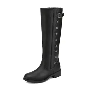 DREAM PAIRS Women's Wide Calf Knee High Boots, Fashion Winter Riding Boots