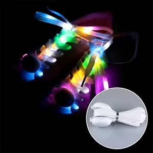“2-Pack LED Glow Shoelaces – No-Tie, Luminous Sport Shoe Laces with Batteries for Parties & Night Events Jiayoufeihao