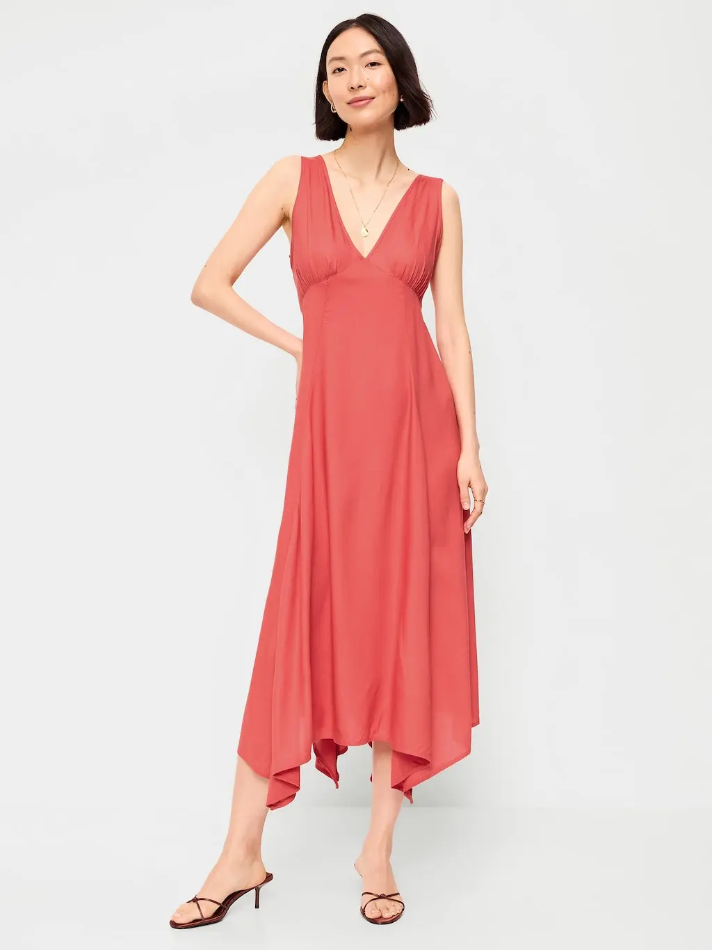 Old Navy Women's Handkerchief Hem Midi Dress - TikTok Shop