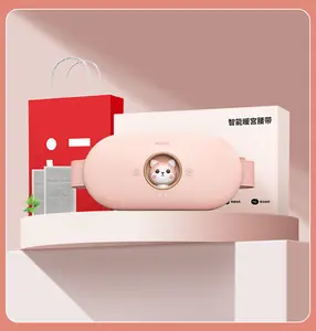 MINISO Smart Heating Belt for Women Cute Cat Design Long-lasting Battery Portable Adjustable Length USB-C Charging Gift for Her Mother Girlfriend Bestie Wife Back Massager