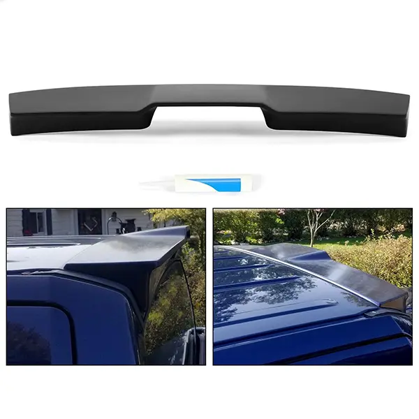 Matte Black Truck Cab Roof Spoiler Wing, Auto Replacement Rear Spoiler for Ford F-150 2009-2014 (All Cab Sizes)