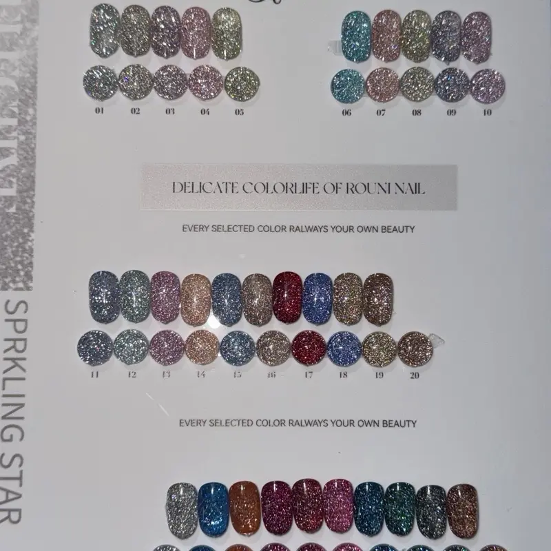 Colección Reflective gel 30 pcs