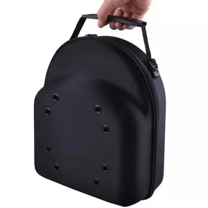 Travel Hat Storage Bag - Anti-Deformation Organizer Box forBaseball Caps, Big Size Dustproof Collapsible Container,hold up to 7 caps,Black Durable Pouch Carrier Pouch