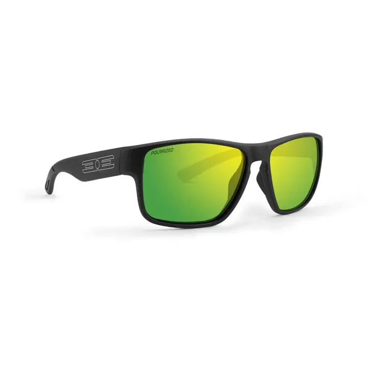Epoch Eyewear Charlie Tenkara Polarized Sunglasses – Black Frame Green Mirror Lens