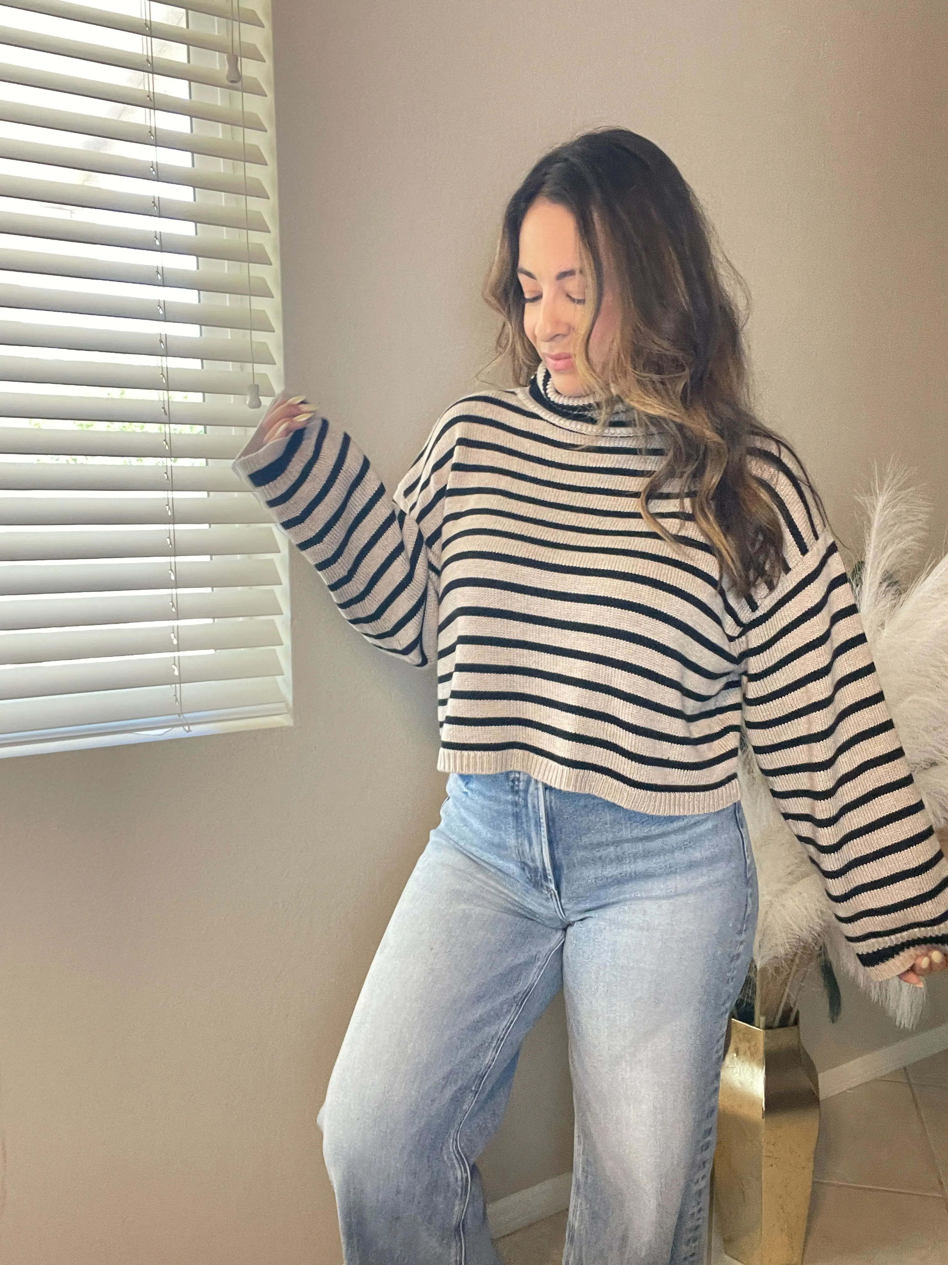 Striped Turtleneck