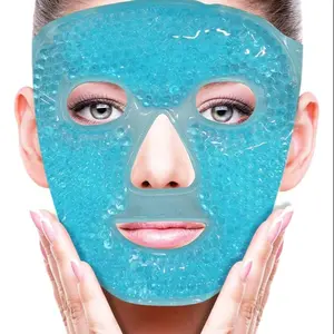 Premium Gel Hot Cold Face Mask – Cooling & Heating Therapy, Spa-Quality Skin Care for Relaxation & Puffiness Relief Comfortable Fit,Ideal for Skin Soothing, Stress & Headache Relief