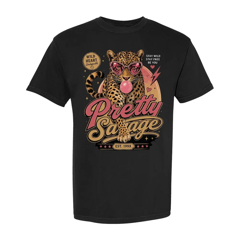 Women’s Charcoal Animal Print Oversized T-Shirt - 90s Aesthetic Short Sleeve Loose Fit Plus Size Cotton Graphic Sport Top, Trendy Comfy Wild Heart Retro Tee Shirt, Funny Animal Gift Tee, Breathable, Leopard, Sporty Chic, Xxxxl