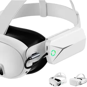 Pack for Oculus  3 and 2, Accessories for   2/3, 5000mAh Extended  Charger Compatible with  Oculus  2/3  Strap and Elite Strap Lightweight VR Accessories