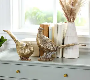 2-Piece Pheasant Figures by Valerie