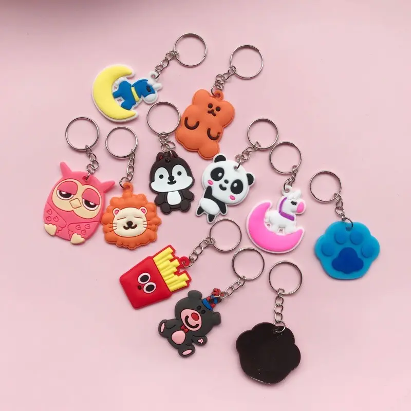 Cute Stain-Resistant Flexible Silicone Couple Keychains – Meaningful Gifts for Friends and Students