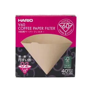 Hario V60 Paper Filter, 02 "Misarashi" (Natural) 40ct Box