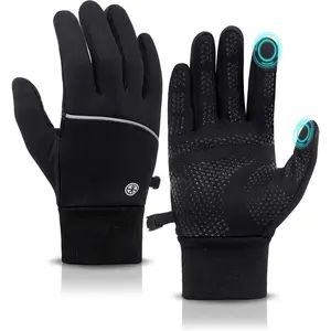 Winter Gloves for Men Women Waterproof Touchscreen Gloves Windproof Non-Slip Stretch for Cold Weather Warm Liner for Running Cycling Driving Hiking